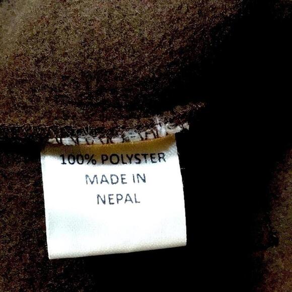 The Collection Royal 3D Leaves Full Zip Fleece Jacket – Small NWT” - Picture 7 of 7